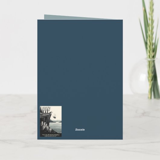 Funny lemmings themed Birthday カード (裏面)