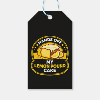 Funny lemon pound cake baking humor dessert lover  ギフトタグ
