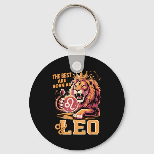 Funny Leo Birthday Quote Astrology Horoscope Gift  キーホルダー (正面)