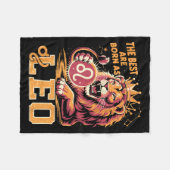 Funny Leo Birthday Quote Astrology Horoscope Gift  フリースブランケット (正面(横))