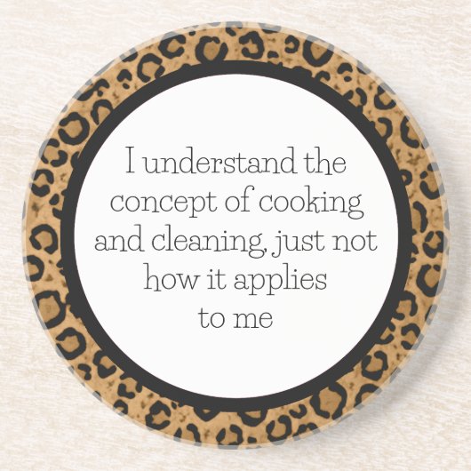 Funny Leopard Coaster コースター (正面)