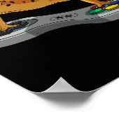 Funny Leopard Gecko Bearded Dragon Gift Kids Cool  ポスター (角)