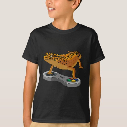 Funny Leopard Gecko Bearded Dragon Gift Kids Cool  Tシャツ (正面)