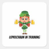 Funny Leprechaun スクエアシール (正面)