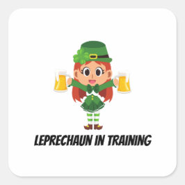Funny Leprechaun スクエアシール