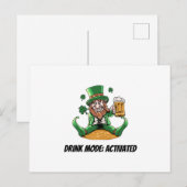 Funny Leprechaun ポストカード (正面/裏面)