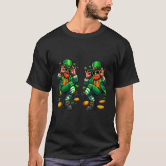 Funny Leprechaun Griddy Dance St Patrick's Day Pot Tシャツ