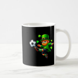 Funny Leprechaun Irish Soccer St Patricks Men Boy  コーヒーマグカップ