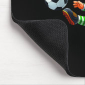 Funny Leprechaun Irish Soccer St Patricks Men Boy  マウスパッド (コーナー)