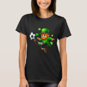 Funny Leprechaun Irish Soccer St Patricks Men Boy  Tシャツ (正面)