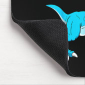 Funny Lets Eat Kids Punctuation Saves Lives Dinosa マウスパッド (コーナー)