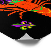 Funny Lets Get Cray Crawfish - New Orleans Funny M ポスター (角)