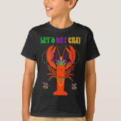Funny Lets Get Cray Crawfish - New Orleans Funny M Tシャツ (正面)