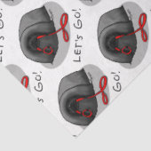 Funny Let's Go! for a Walk Pekingese Dog (black) 薄葉紙 (詳細)