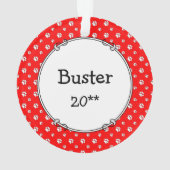 Funny Let's Go! Walk Belgian Sheepdog (black 1) オーナメント (裏面)