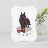 Funny Let's Go! Walk Belgian Sheepdog (black 1) シーズンカード (スタンド正面)