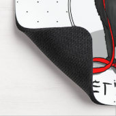 Funny Let's Go! Walk Belgian Sheepdog (black 1) マウスパッド (コーナー)