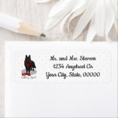 Funny Let's Go! Walk Belgian Sheepdog (black 1) ラベル (インサイチュ)