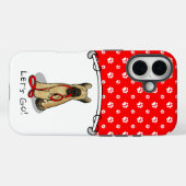 Funny Let's Go! Walk Briard (cr tawny black 1) Case-Mate iPhoneケース (裏面 (横))