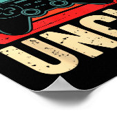 Funny Leveled Up To Uncle Video Gamers Gaming Cute ポスター (角)