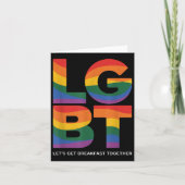 Funny Lgbt Lets Get Breakfast Together  カード (正面)