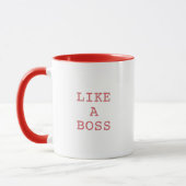 Funny Like a Boss Quote Two Tone Coffee Mug  マグカップ (左)