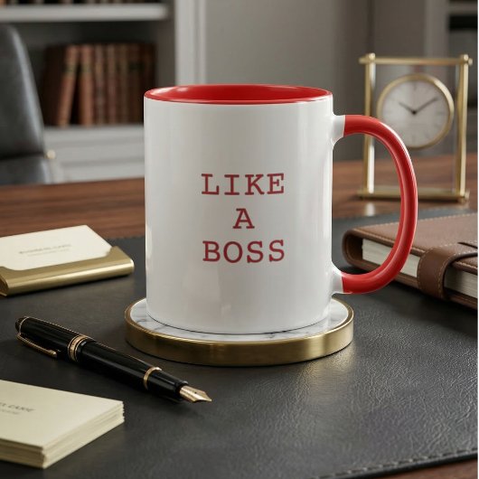 Funny Like a Boss Quote Two Tone Coffee Mug  マグカップ