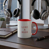 Funny Like a Boss Quote Two Tone Coffee Mug  マグカップ