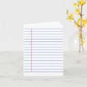 Funny Lined Notebook Paper Matching Group Hallowee カード (黄色い花)