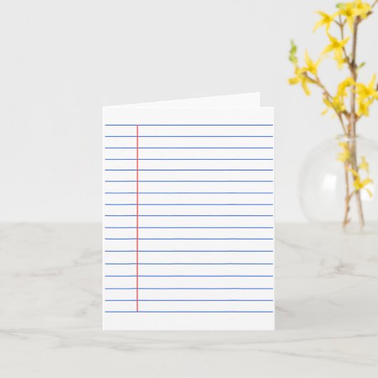 Funny Lined Notebook Paper Matching Group Hallowee カード (黄色い花)