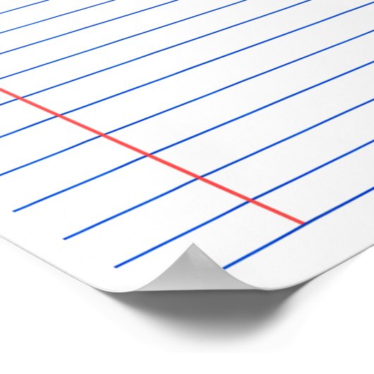 Funny Lined Notebook Paper Matching Group Hallowee ポスター (角)