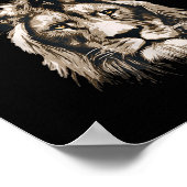 Funny Lion Meme The Lion Doesn't Wait 18 Years Gen ポスター (角)