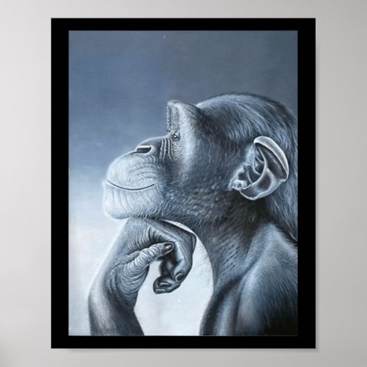 Funny Lion Monkey Meme Ragebait Meme Brainrot Gen ポスター (正面)