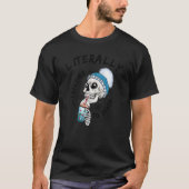 Funny Literally Freezing To Death Skull With Cold  Tシャツ (正面)