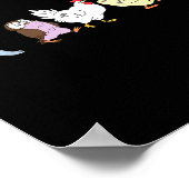 Funny Little Bear Birthday Graphic Y2k Bears Lover ポスター (角)