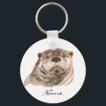 Funny Little Otter, Cute Animal Nature キーホルダー<br><div class="desc">Funny Little Otter,  Cute Animal Nature to brighten up your day.</div>