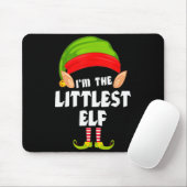 Funny Littlest Elf Matching Family Group Pj Christ マウスパッド (マウス)