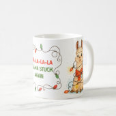 Funny Llama Christmas Lights Mug コーヒーマグカップ (正面右)