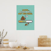 Funny “Loading” Bathroom Poster ポスター (キッチン)