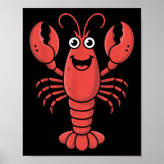 Funny Lobster Art For Men Women Kids Toddlers Lobs ポスター