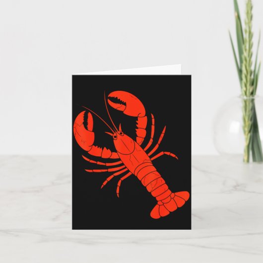 Funny Lobster Design For Men Women Kids Animal Lob カード (正面)