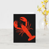 Funny Lobster Design For Men Women Kids Animal Lob カード (黄色い花)