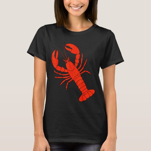 Funny Lobster Design For Men Women Kids Animal Lob Tシャツ (正面)
