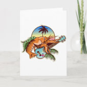 funny lobster playing a ukulele カード (正面)