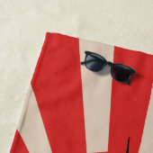 Funny Lobster – Retro Beach Design ビーチタオル (インサイチュ)