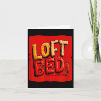 Funny loft bed speech costume  カード