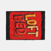 Funny loft bed speech costume  フリースブランケット (正面(横))