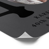 Funny Look Whos 40 Stylish 40th Birthday  ポスター (角)