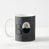 Funny Look Whos 80 Stylish 80th Birthday  コーヒーマグカップ (左)