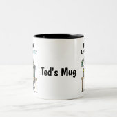 Funny Looking Busy Personalized Work Mug ツートーンマグカップ (中央)